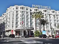 Hôtel Martinez, 73 boulevard de la Croisette.