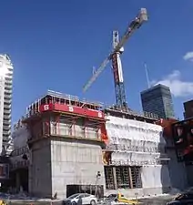 Construction de l'édifice (février 2014)