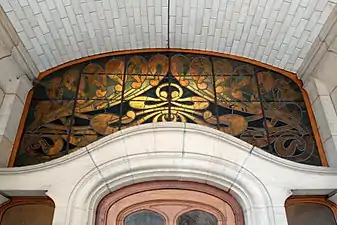 Le vitrail Art nouveau.