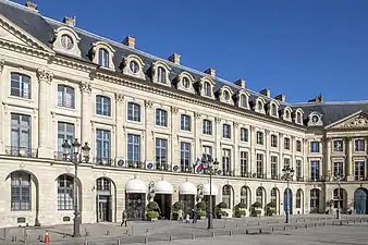 Hôtel Crozat et hôtel d'Évreux, Paris, place Vendôme.