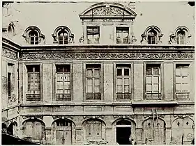 Hôtel d'Effiat avant sa démolition 1888