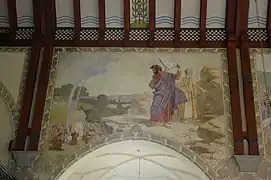 Peinture murale dans la Hörnefors kyrka (sv)