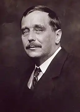 H. G. Wells photographié par George Charles Beresford en 1920.