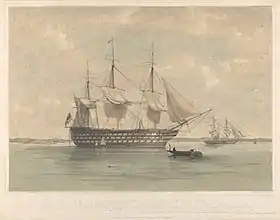 illustration de HMS Caledonia (1808)