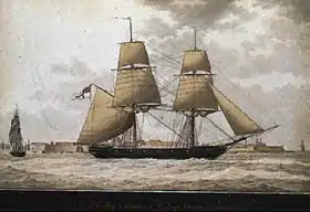 illustration de HMS Chanticleer (1808)