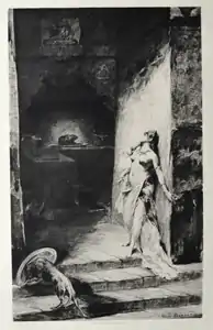 Salomé nue (1886), eau forte.