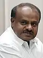 H. D. Kumaraswamy, ministre en chef du Karnataka, président du Janata Dal (Secular).