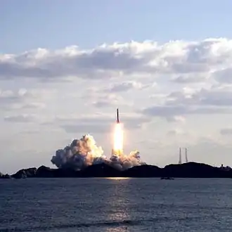 Lancement de la fusée H-IIA du centre de Tanegashima.