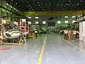 Chaîne de production du HAL Dhruv à Bangalore.