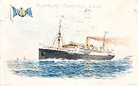 illustration de Hamburg America Line