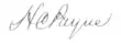 Signature de Henry C. Payne