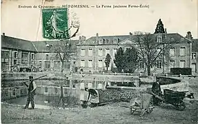 La ferme Vasselle (ancienne ferme-école) au début du XXe siècle.