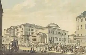 Le second Christiansborg en 1827.