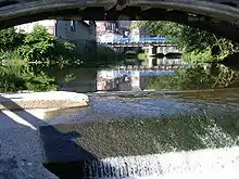 Vue de face sur l'entrée de la gare