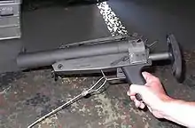 Pistolet lance grenade de 40 mm.