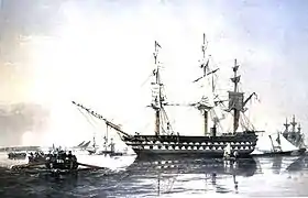 illustration de HMS Agamemnon (1852)