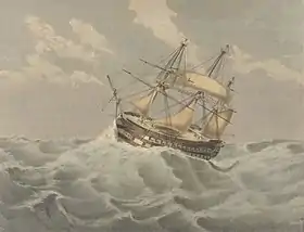 illustration de HMS Waterloo (1818)