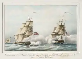 illustration de HMS Belvidera (1809)