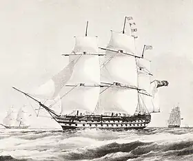 illustration de HMS Collingwood (1841)