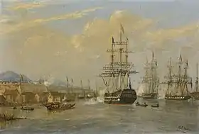 illustration de HMS Cornwallis (1813)