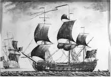 illustration de HMS Culloden (1776)
