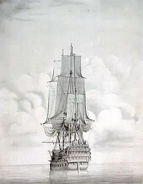 illustration de HMS Vanguard (1678)