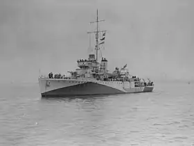 illustration de HMS Gleaner (J83)