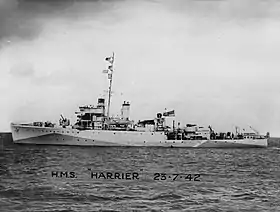 illustration de HMS Harrier (J71)