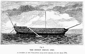 illustration de HMS Jersey (1736)