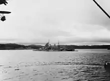 Le HMS Prince of Wales à Ship Harbour (Terre-Neuve).