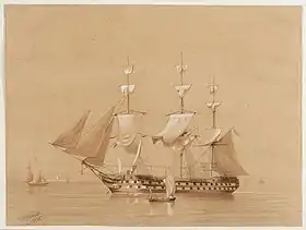 illustration de HMS Revenge (1805)