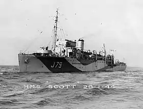 illustration de HMS Scott (J79)