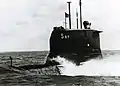 Le HMS Sjöormen en route en 1968