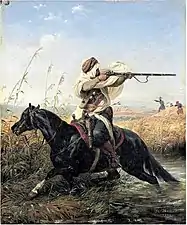 La Retraite (Cavalier arabe) (1839).