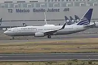 Copa Airlines Boeing 737-800 au décollage.