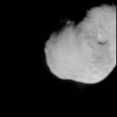 Collision en 2005 de la sonde spatiale Deep Impact avec la comète Tempel 1.