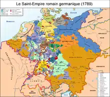 Elle comprend l'Allemagne actuelle, plus une partie des territoires polonais de la Prusse, ainsi que l'Autriche, la Slovénie et la Tchéquie actuelle. Tous les territoires de l'Empire autrichien ne font pas partie de la confédération.