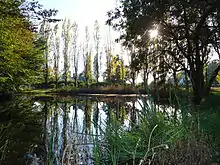 Photo de la mare des peupliers à Huest.