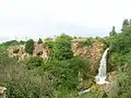 "El Hundimiento", cascade se déversant du lac del Rey dans le lac Cueva Morenilla