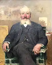Portrait du père de l'artiste Charles Émile Adrien (1892), localisation inconnue.