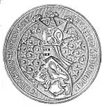 Sceau de Håkon V de Norvège (règne de 1299 - 1319).