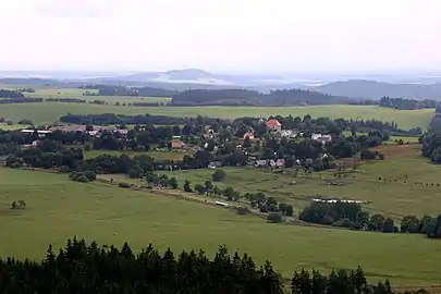Ovesné Kladruby : vue aérienne.