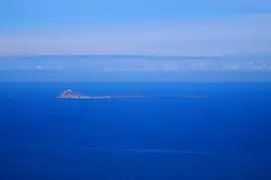 Vue aérienne des îles Habibas.