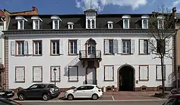 Hôtel de Koenigsbruckfaçade principale avec ferronneries, toiture