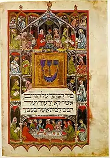 Haggadah de Heidelberg à Darmstadt, 1430.