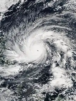 Image satellite du typhon Hagupit