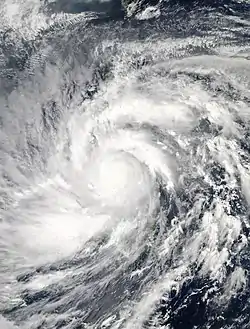 Le typhon Haiyan au-dessus des Philippines le 8 novembre 2013.