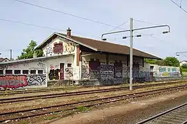 Halle de marchandises SNCF en 2011, démolie en 2019