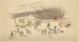 Estampe ukiyo-e (1893) de Yūzan Mori.