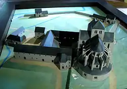 Maquette de l'abbaye.